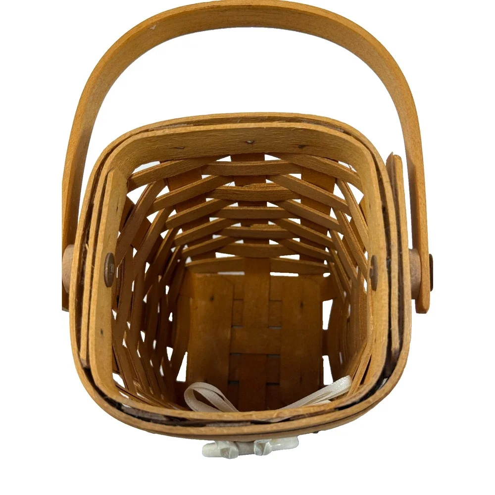 1998 Longaberger Horizon of Hope Basket w/Liner‎ Protector & Tie-On Vintage USA